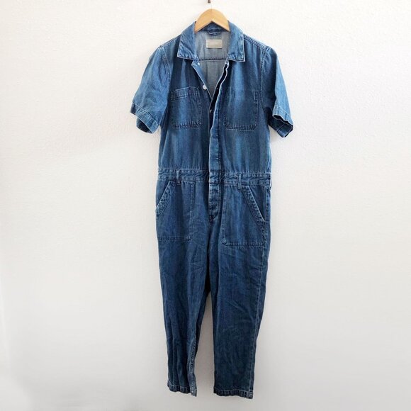EVERLANE The Supersoft Jean Coverall Size 10 - Picture 2 of 9